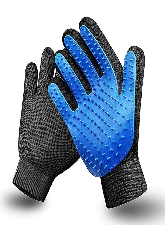 ATOOZED Pet Hair Remover Gloves (Pair) - Grooming Brush Gloves for Dogs & Cats with Adjustable Straps - Image 1